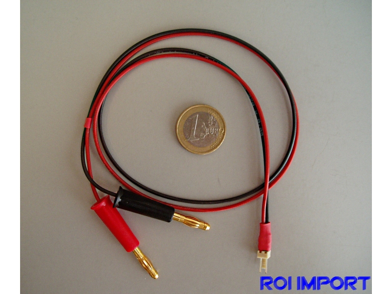 Cable carga bateria transmisor Graupner 2x0,5 qmm (50 cm)