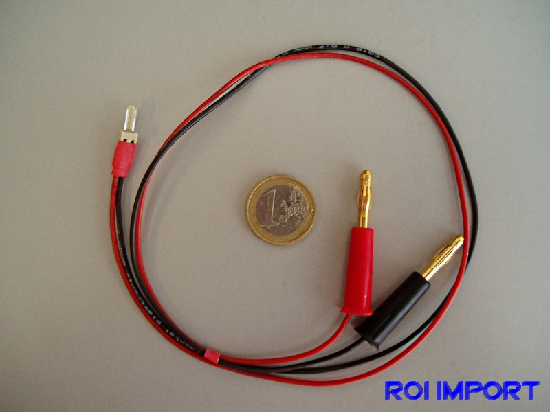 Cabel charger battery transmiter Futaba 2x0,5 qmm (50 cm)