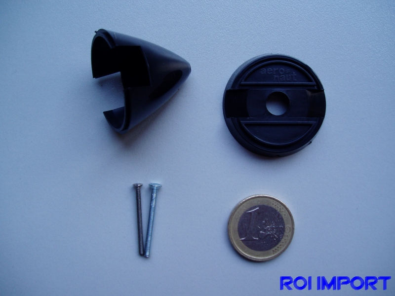 36 mm black plastic spinner for fixed propeller