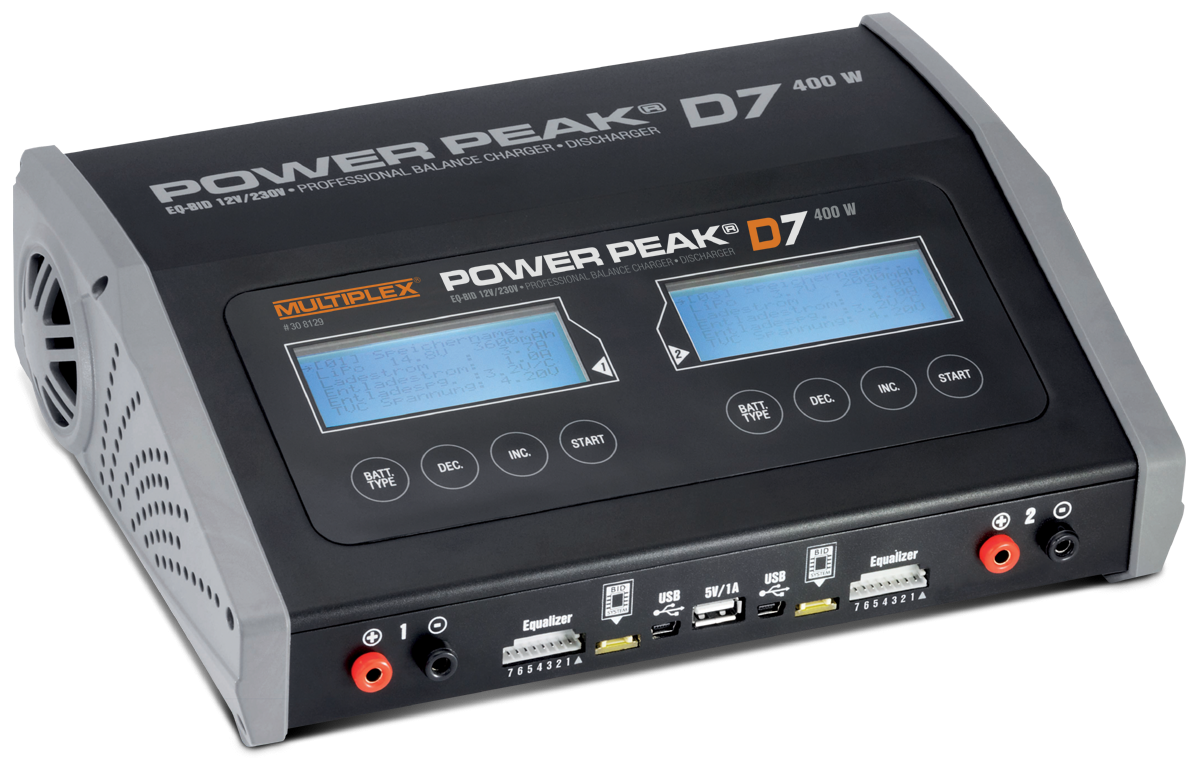 POWER PEAK D7 EQ-BID 12V/230V-Duo Charger