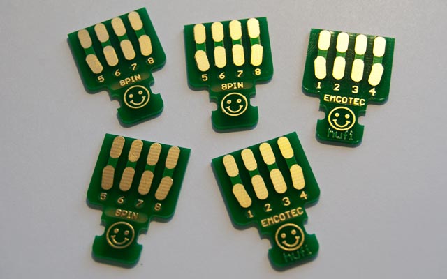 Soldering PCBs 8pin, 5 pieces