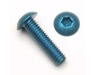 Tornillo M4x0,7x20 mm Cabeza Botón alum. anodizado azul oscuro(4
