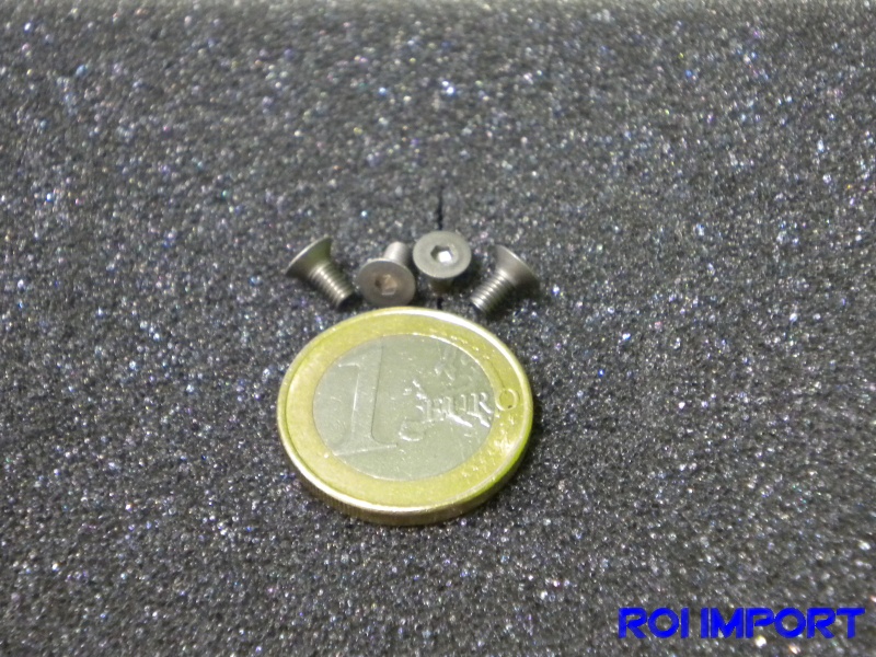 Titanium M3x0,5x6 mm Flat Head screw (4 pcs)