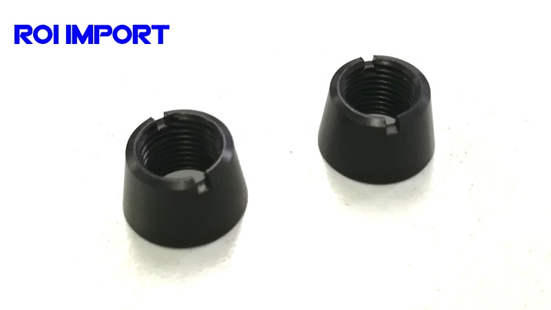 DS-12/14/16 - Black nuts for upper switches - Front panel (2pcs)