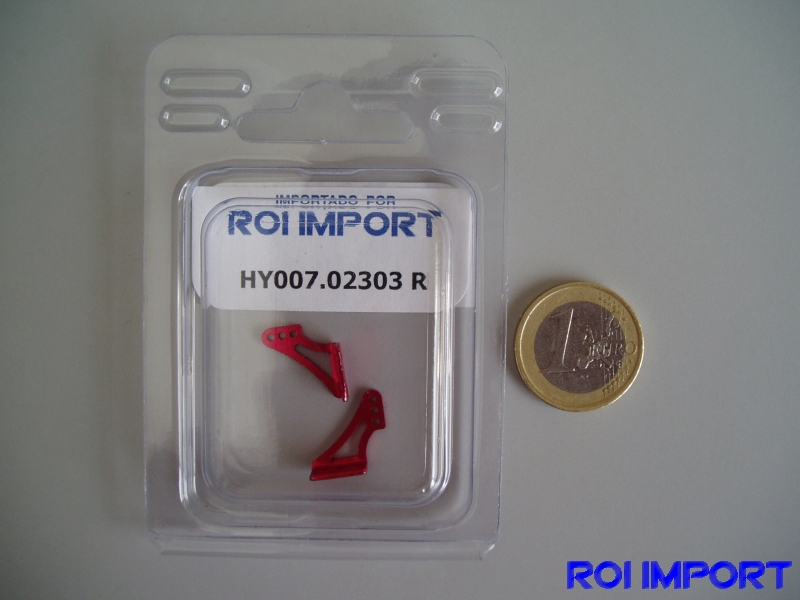 Small aluminium horn red  (2pcs)