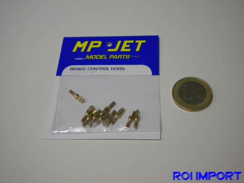 Brass control horn M4 long for wire (4 pcs)