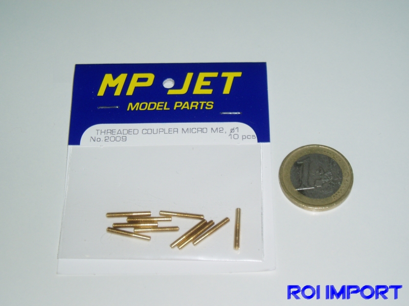 Threaded coupler Micro M2 Ø 0,8 mm (10 pcs)