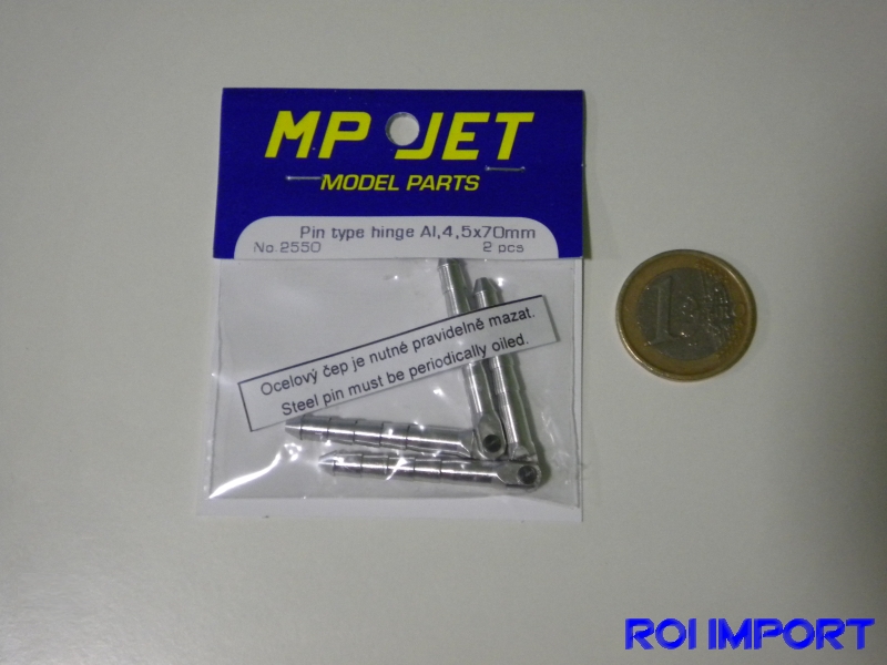 Bisagra de aluminio tipo PIN 4,5x70 mm (2 pcs)