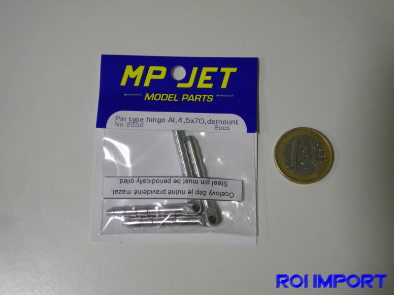 Pin type hinge Al 4,5x70 mm demount (2 pcs)