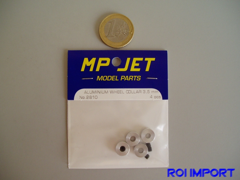 Aluminun wheel collar 3.5 mm Ø (4 uds)