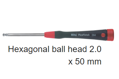 Hexagonal ball head 2.0 x 50 mm