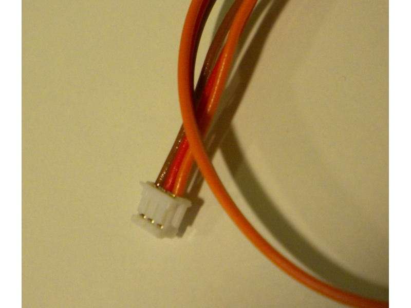 0,14 mm PVC servo wire extension, ZH micro conector.