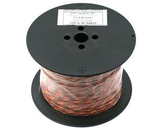 PVC 0,14 qmm servos wire Graupner (100 m)