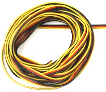 Cable servo PVC 0,14 mm2 Hitec/Mpx (5 m)