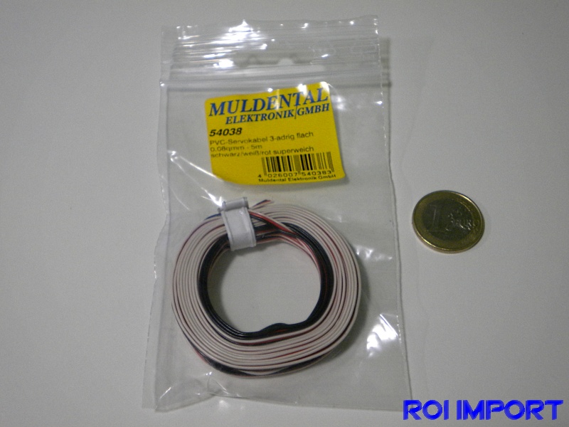 PVC 0,08 qmm Futaba servos wire (5 m)