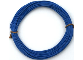 Blue silicone 0,5 qmm wire (50 m)