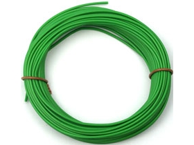 Green silicone 0,25 mm² wire (25 m)