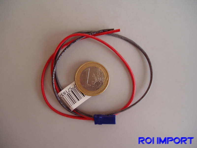 Cable silicona macho batt. receptor 30 cm (Futaba)