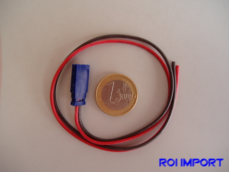 Cable silicona hembra batt. receptor 30 cm (Futaba)
