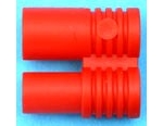 Soporte rojo para conectores de 3,5 mm