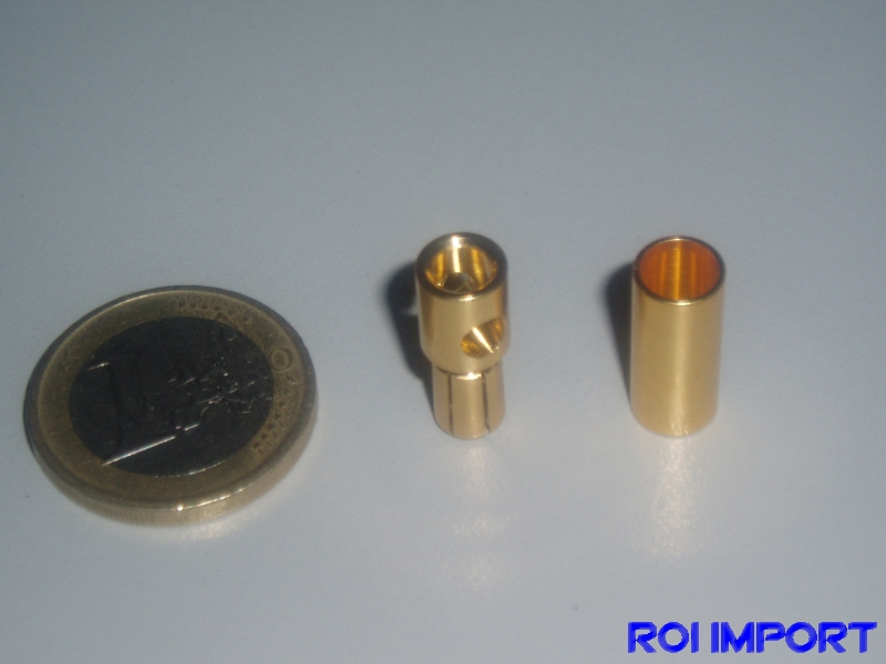 Connectors banna gold 5,5 mm (M/F)