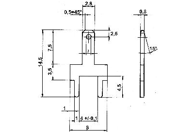 Conector equilibrado XH (9S) hembra (2 pcs)