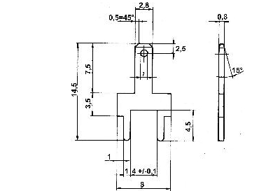 Conector equilibrado XH (6S) macho (2 pcs)