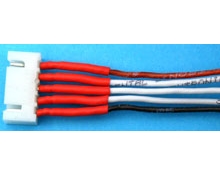 Prolong. Macho XH 30 cm para 2 elem. cables silicona 0,25 mm2