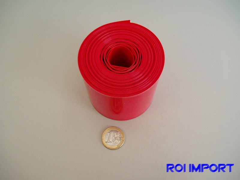 PVC termo-retráctil batería 68 mm rojo (10 m)