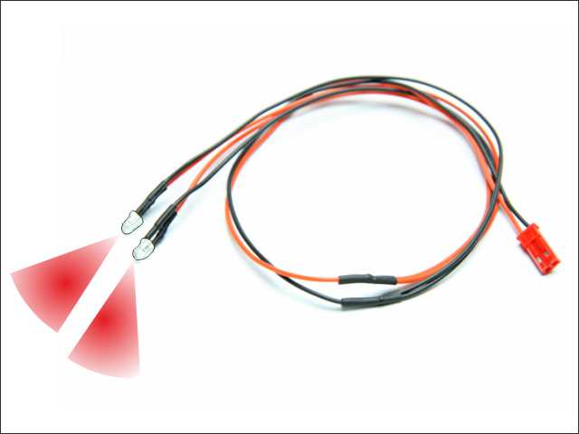 LED wire (rojo - 2pcs)