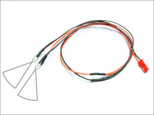 LED wire (white - 2pcs)