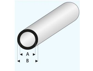 ABS tube 16.0x14.0x1000 mm