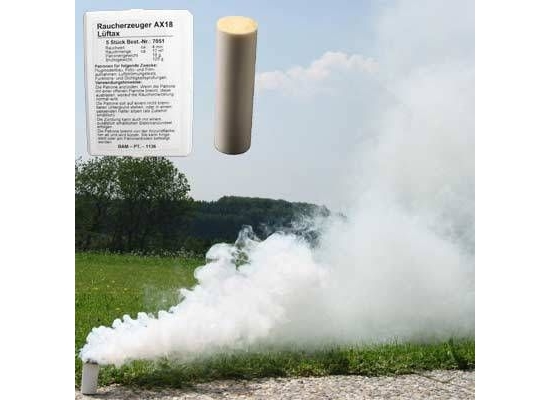 Cartuchos de humo AX-18 blanco (5 pcs)