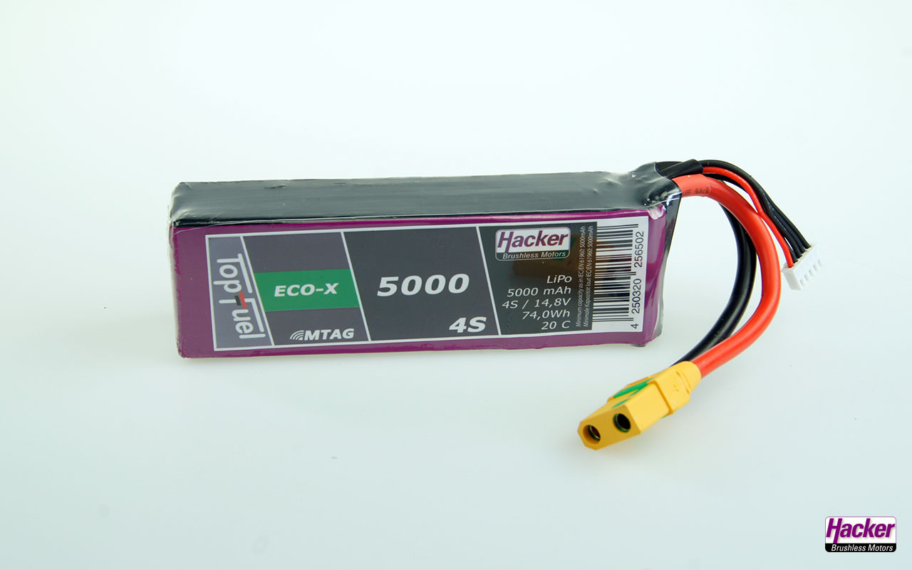 LiPo TopFuel 5000 mAh 4S 20C-ECO-X MTAG