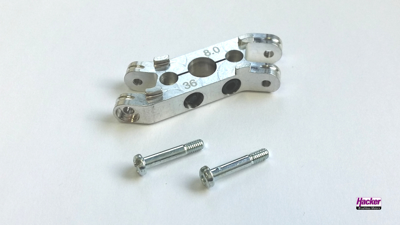Aluminium Hub \"Z\" for folding Props 38 mm M8 Shaft 8 mm