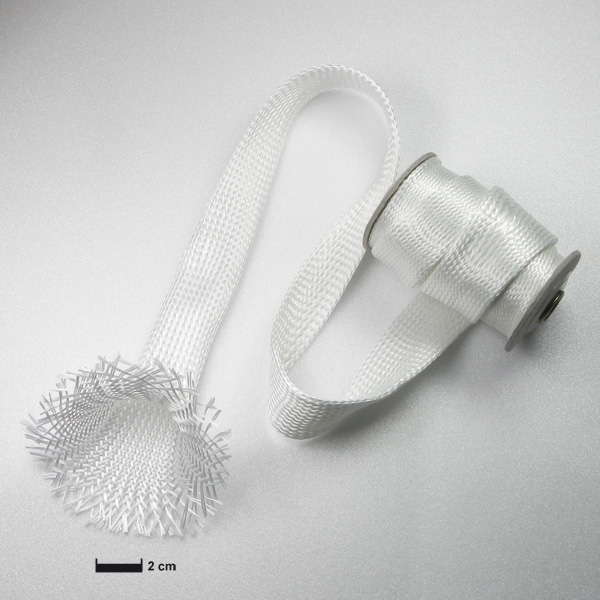 Glass fibre braided sleeve (45mm) roll 10m